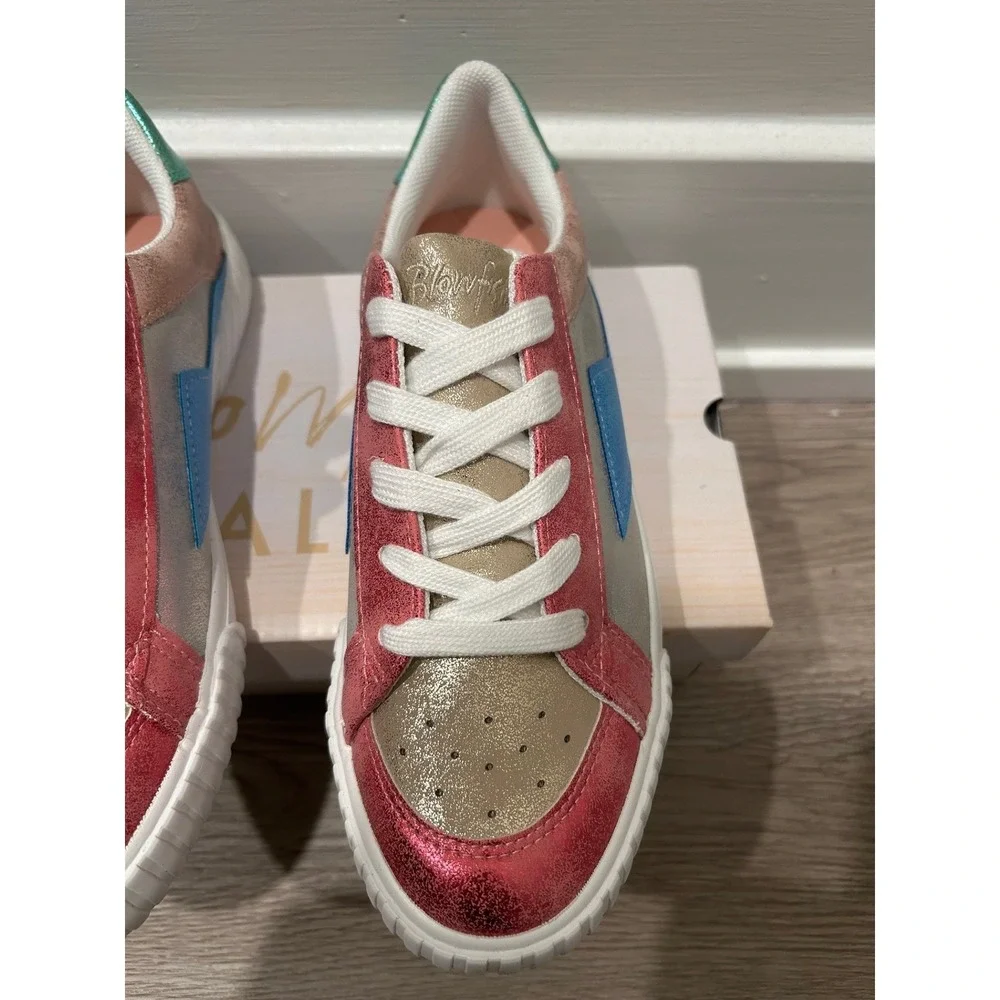 Blowfish Malibu Willa-K Gold Multi Metallic Sneakers J2073S1250 Kids Size 4M